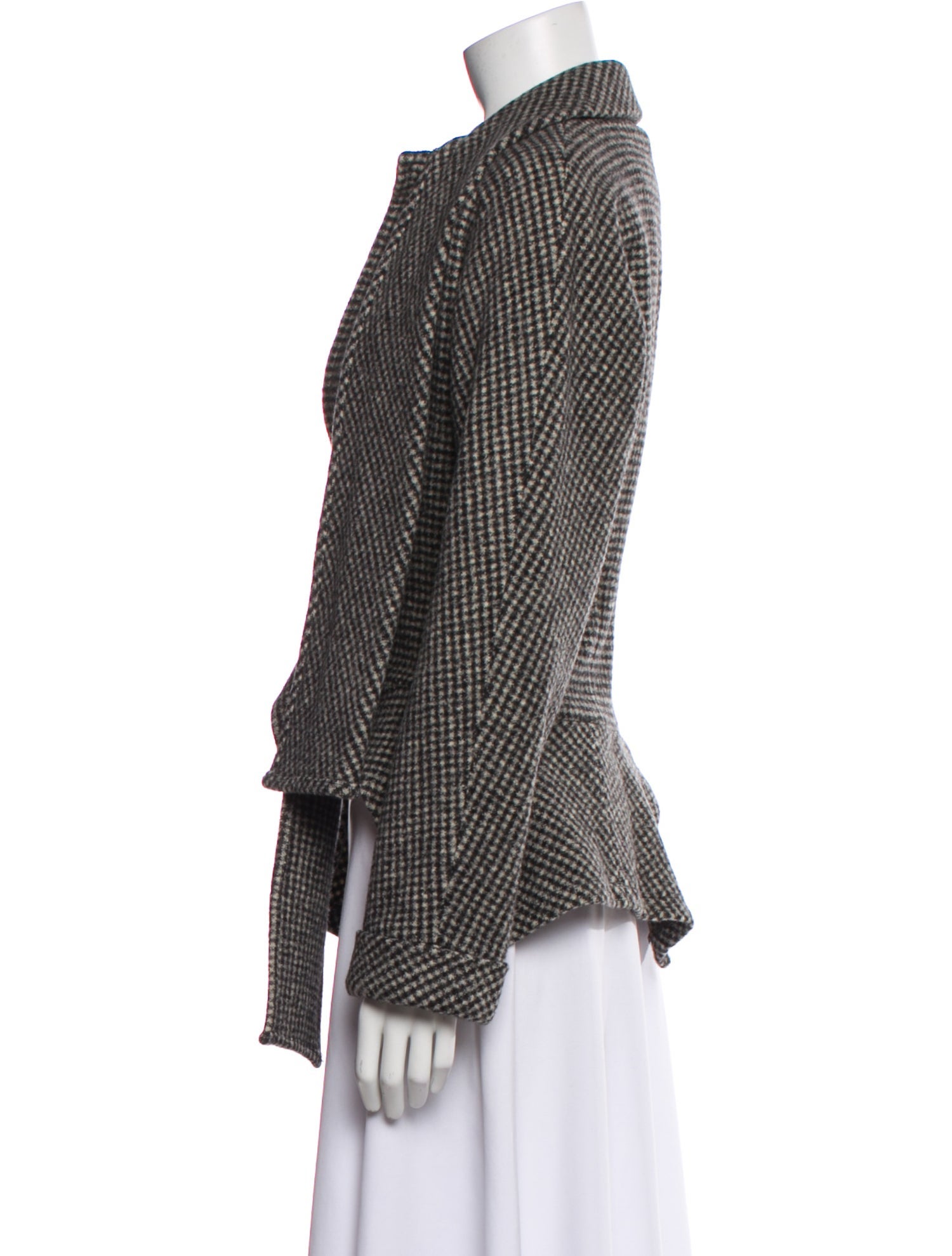 Ivan Grundahl Wool Plaid Print Jacket