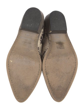 Ivylee Embossed Leather Animal Print Chelsea Boots