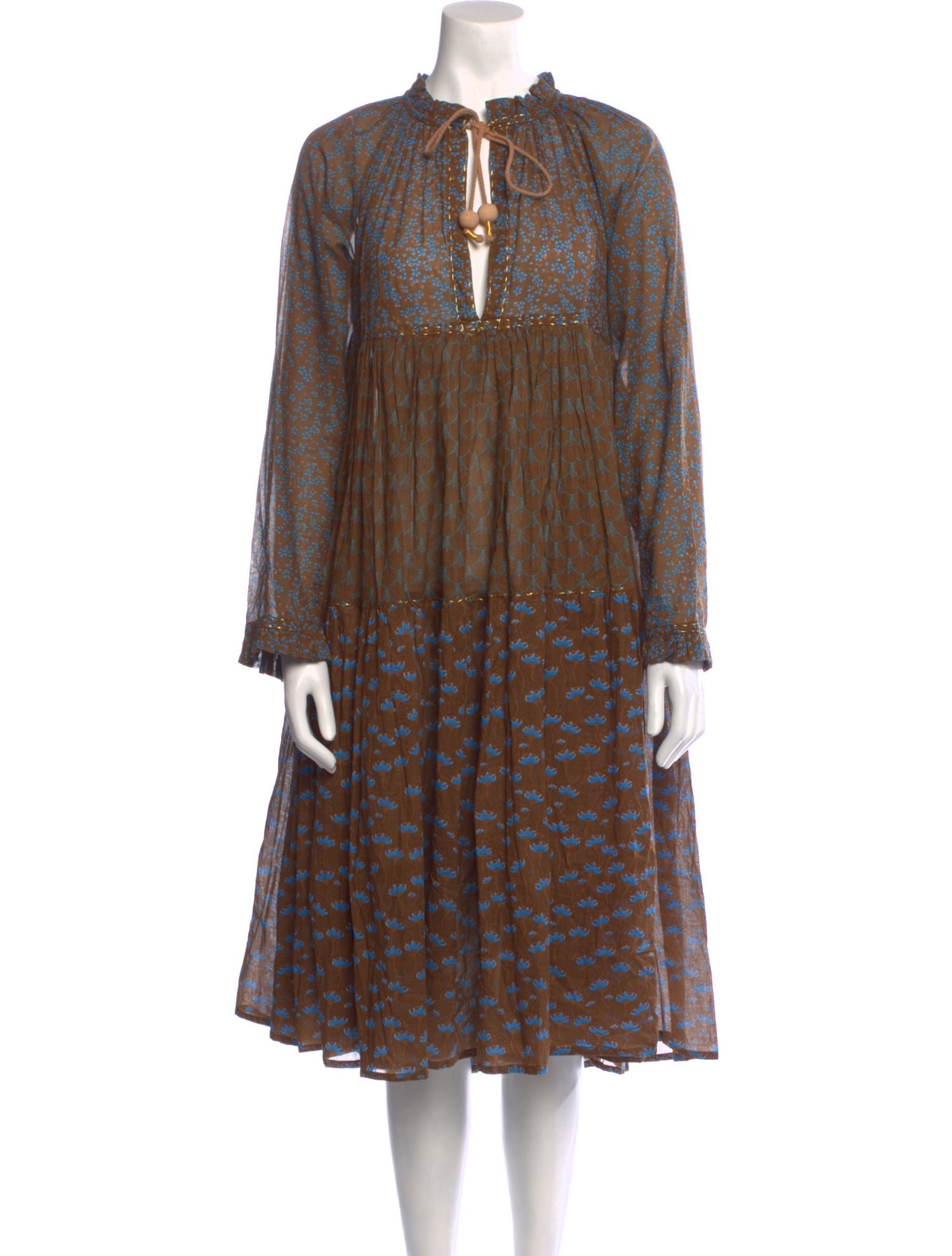 Ivonne D Printed Knee-Length Dress