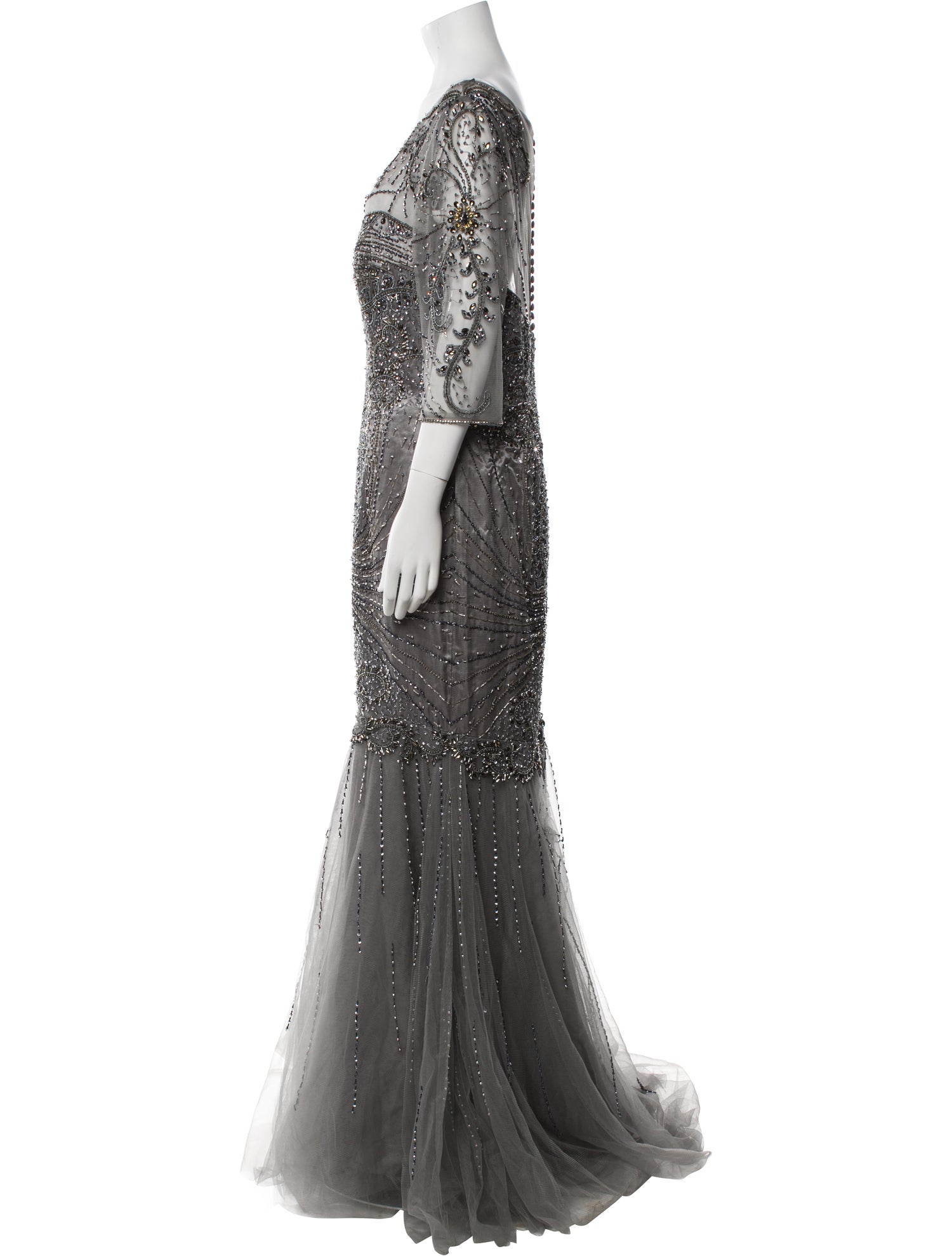 Ivonne D V-Neck Long Dress