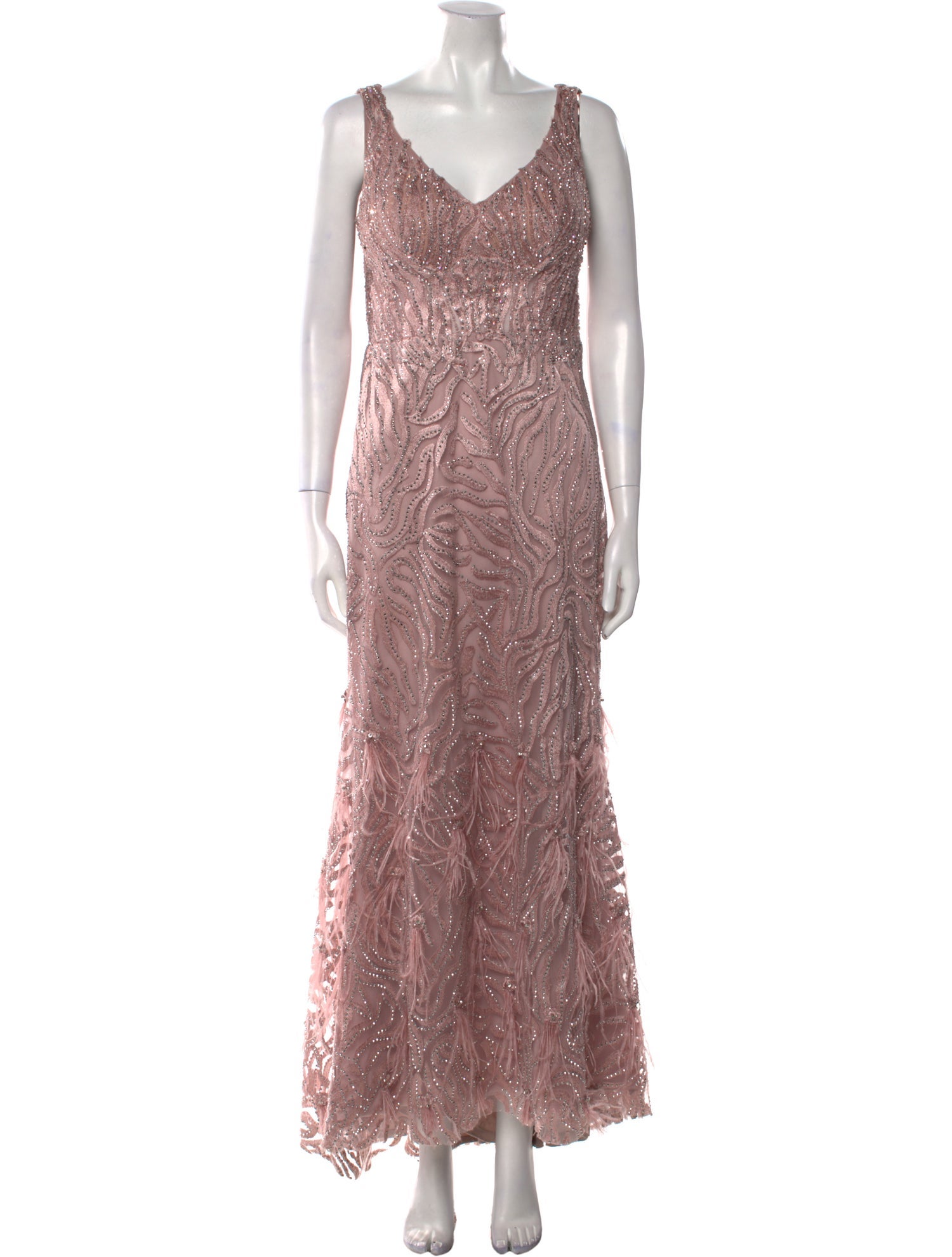 Ivonne D V-Neck Long Dress