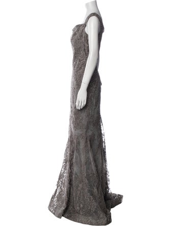 Ivonne D Cowl Neck Long Dress