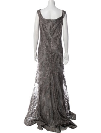 Ivonne D Cowl Neck Long Dress