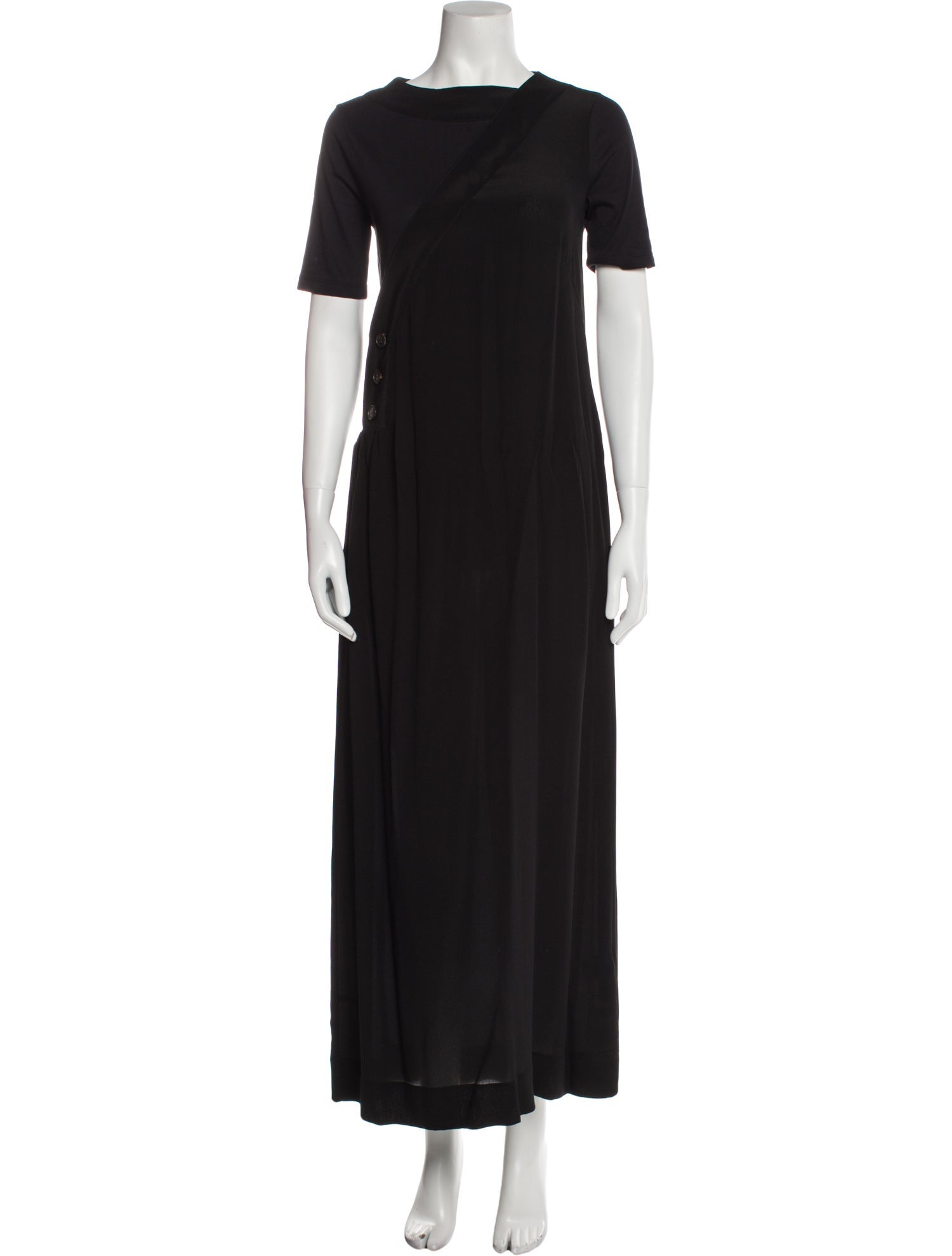 Ivories Bateau Neckline Long Dress