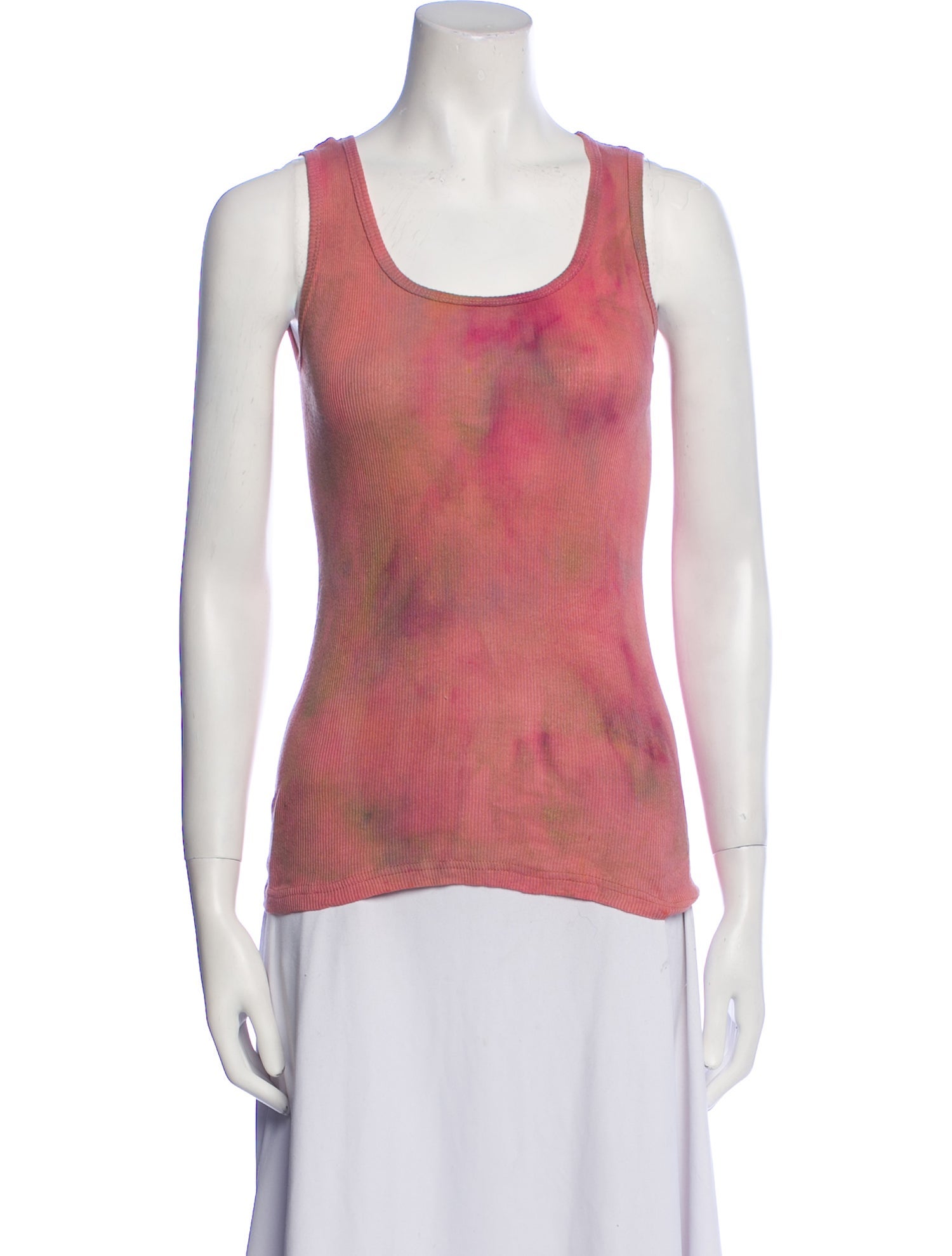 Ilana Wolf Tie-Dye Print Scoop Neck Top