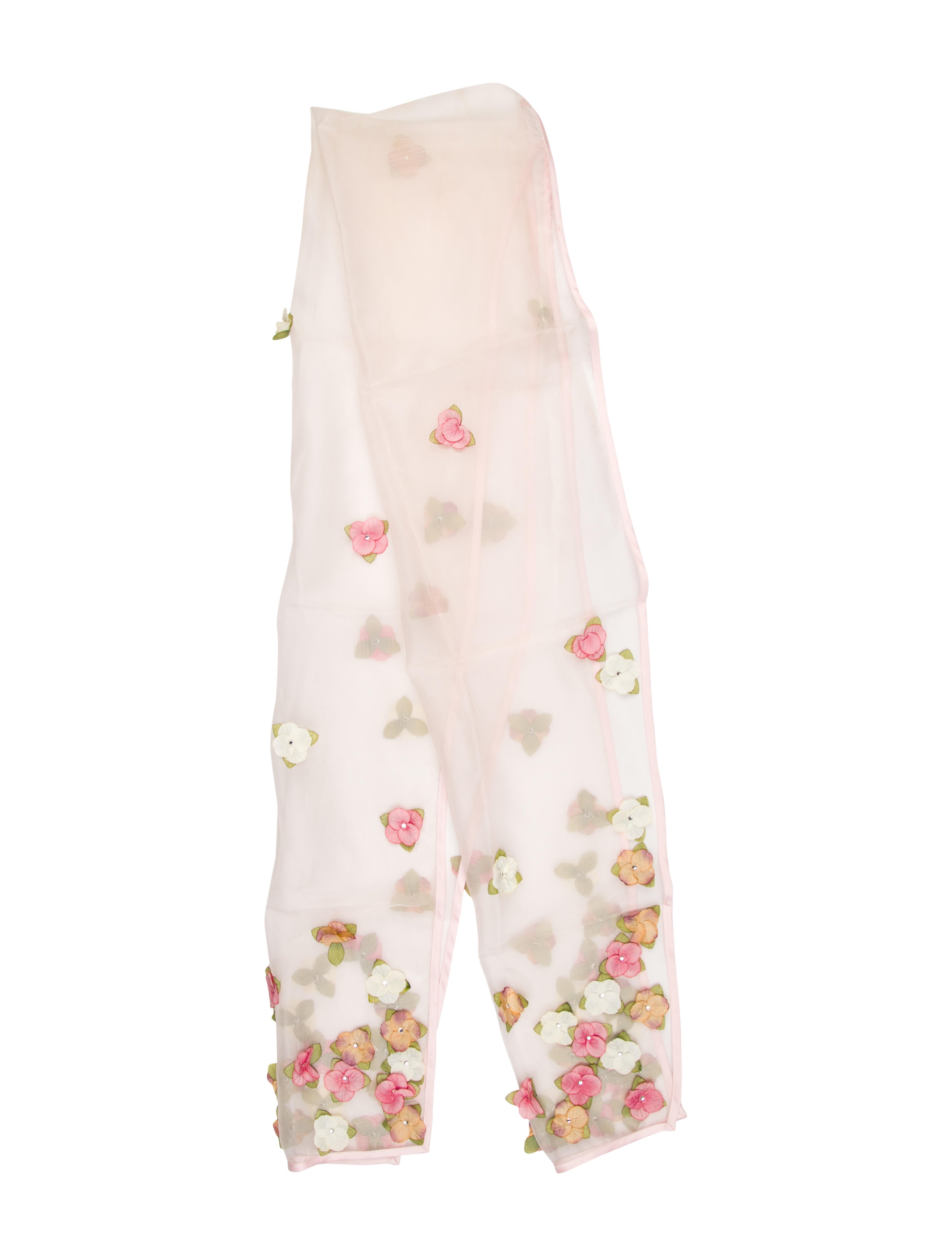 Ilana Wolf Silk Floral Print Scarf