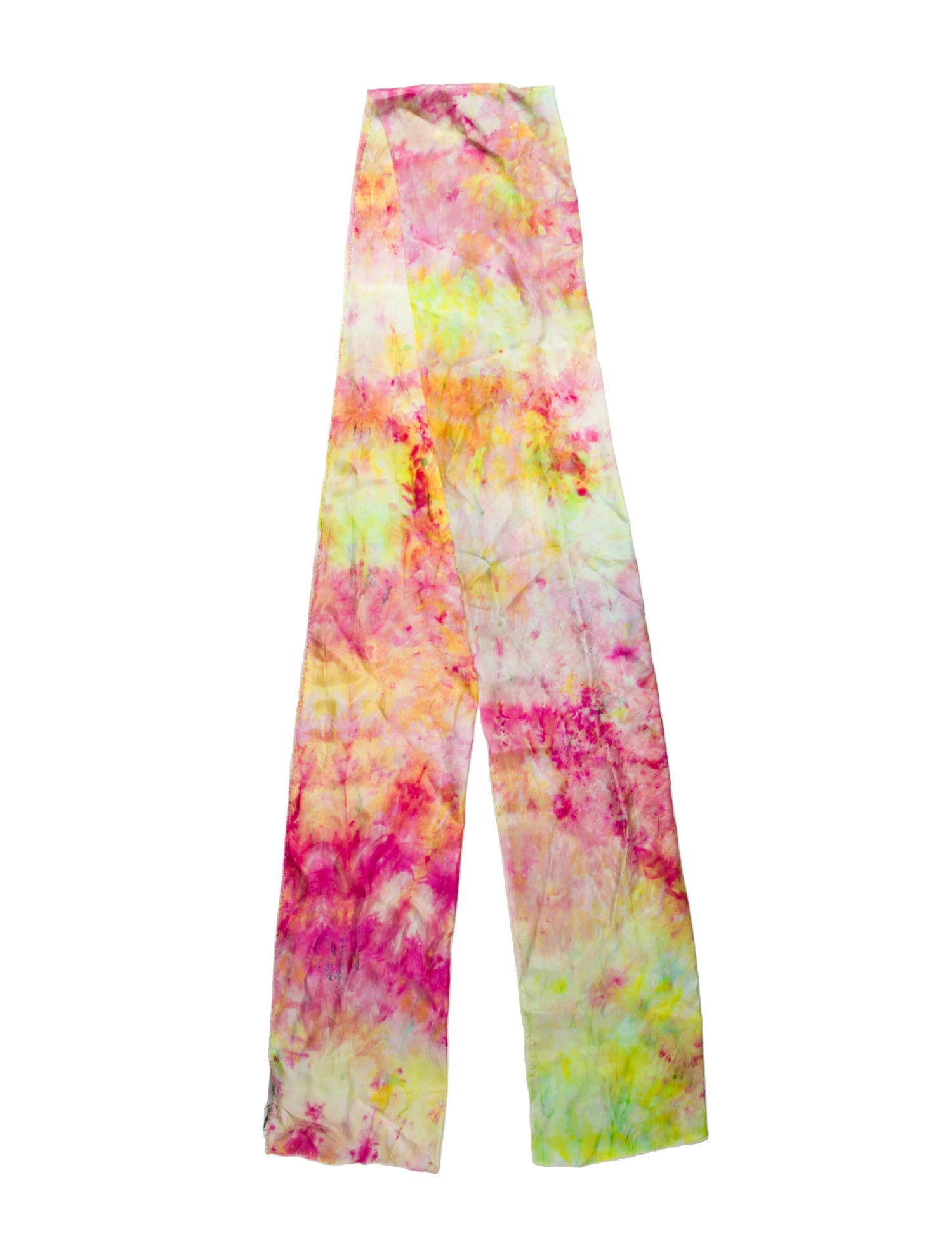 Ilana Wolf Silk Tie-Dye Print Scarf w/ Tags