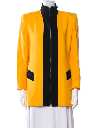 Ilie Wacs Wool Colorblock Pattern Evening Jacket