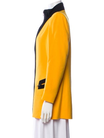 Ilie Wacs Wool Colorblock Pattern Evening Jacket