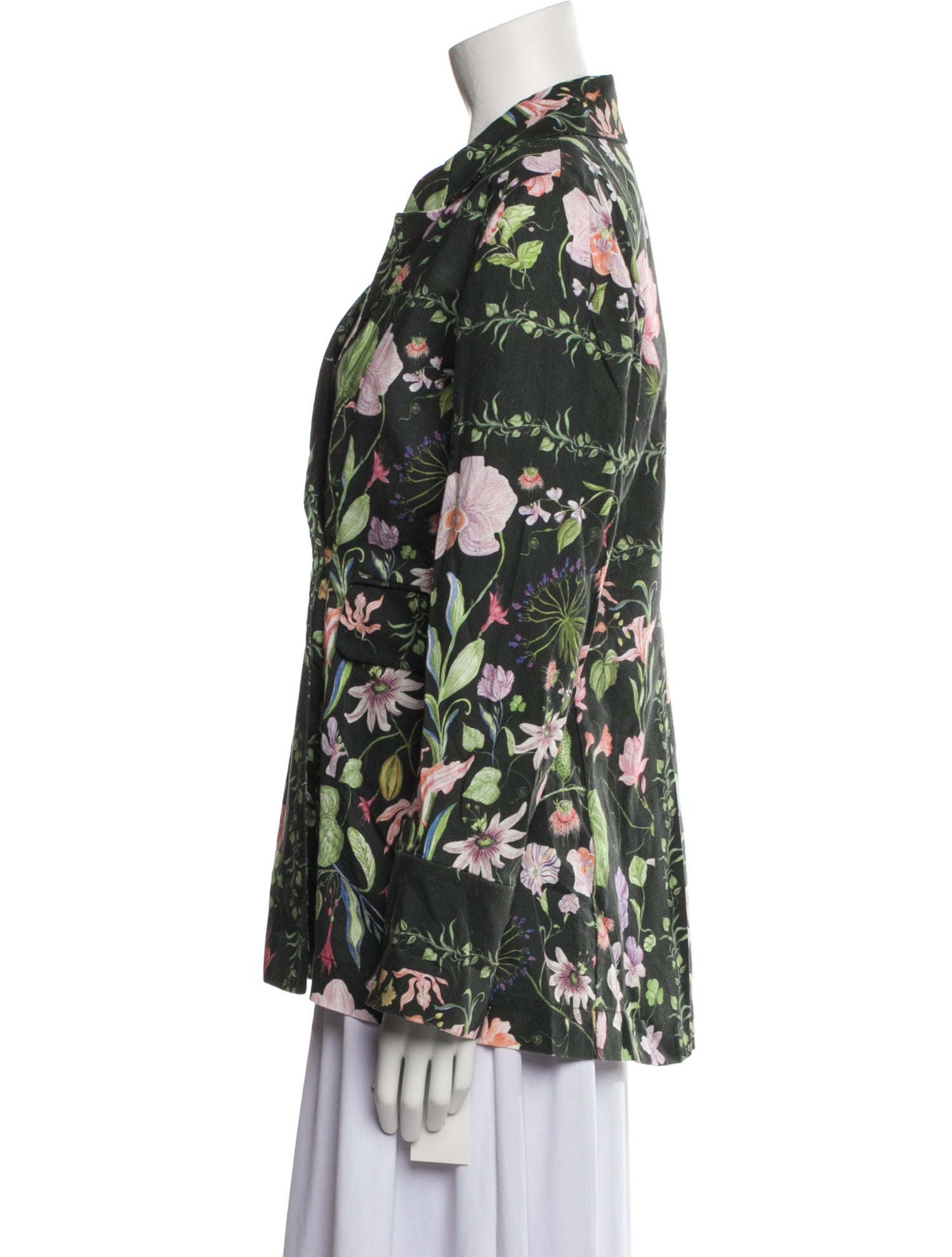 Isla & White Floral Print Blazer