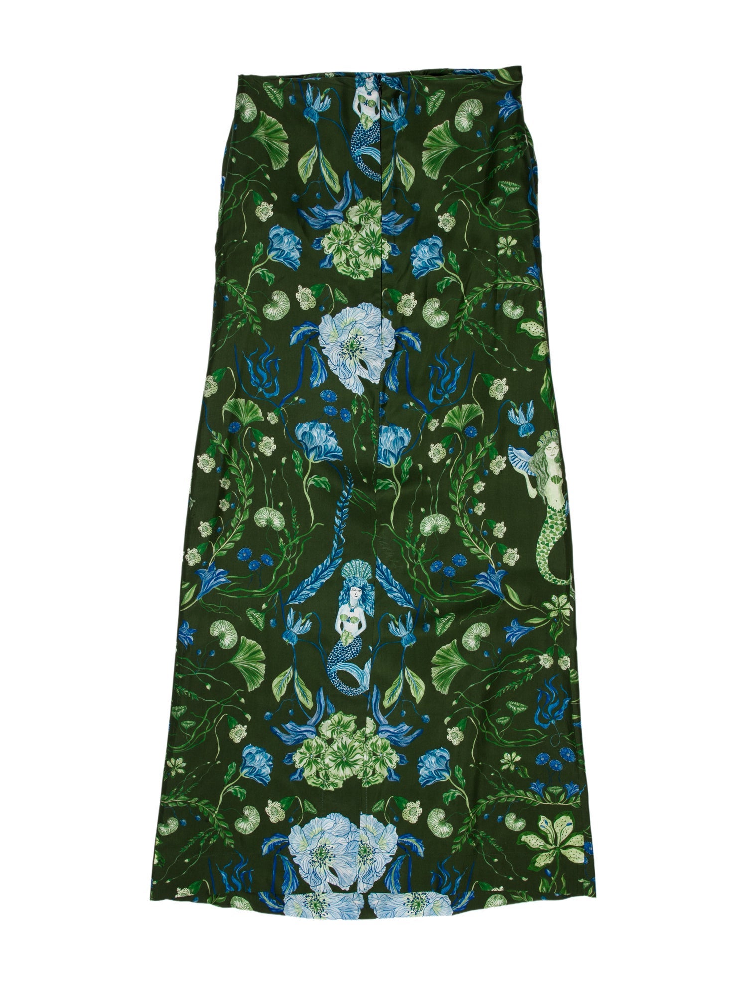 Isla & White Silk Long Dress