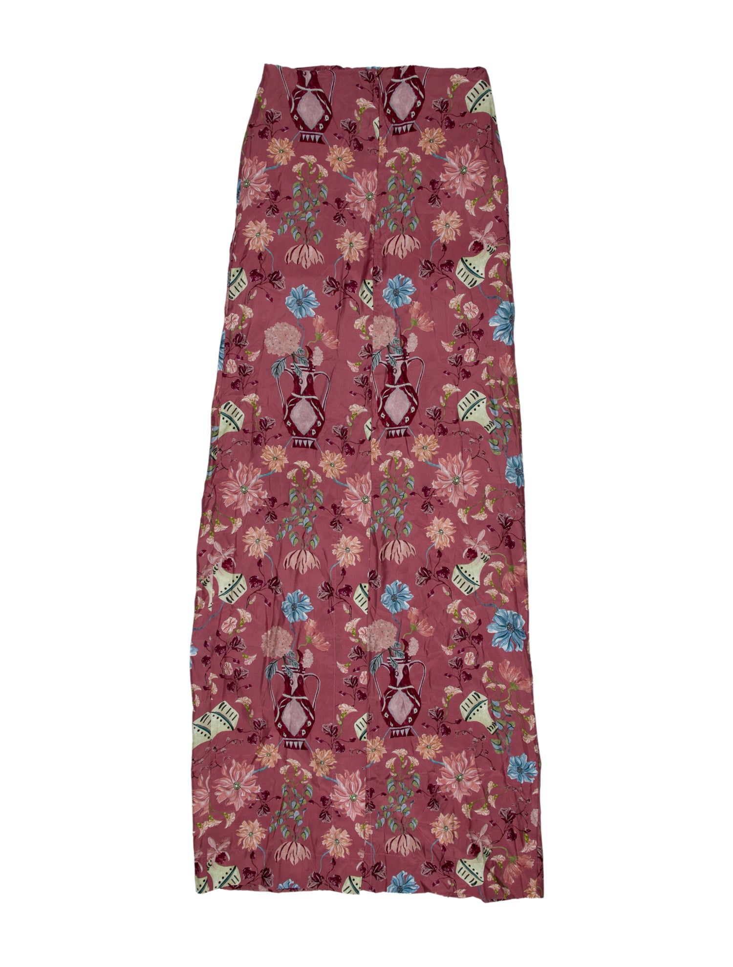 Isla & White Silk Long Dress w/ Tags