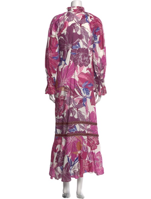 Isla & White Printed Long Dress