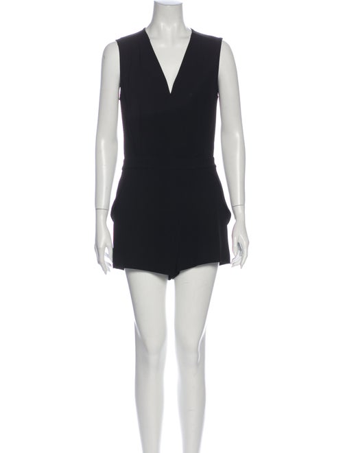 Intermix V-Neck Romper Black