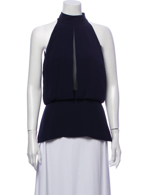 Intermix Halterneck Sleeveless Blouse Blue