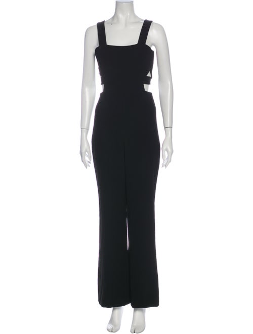 Intermix Square Neckline Jumpsuit Black