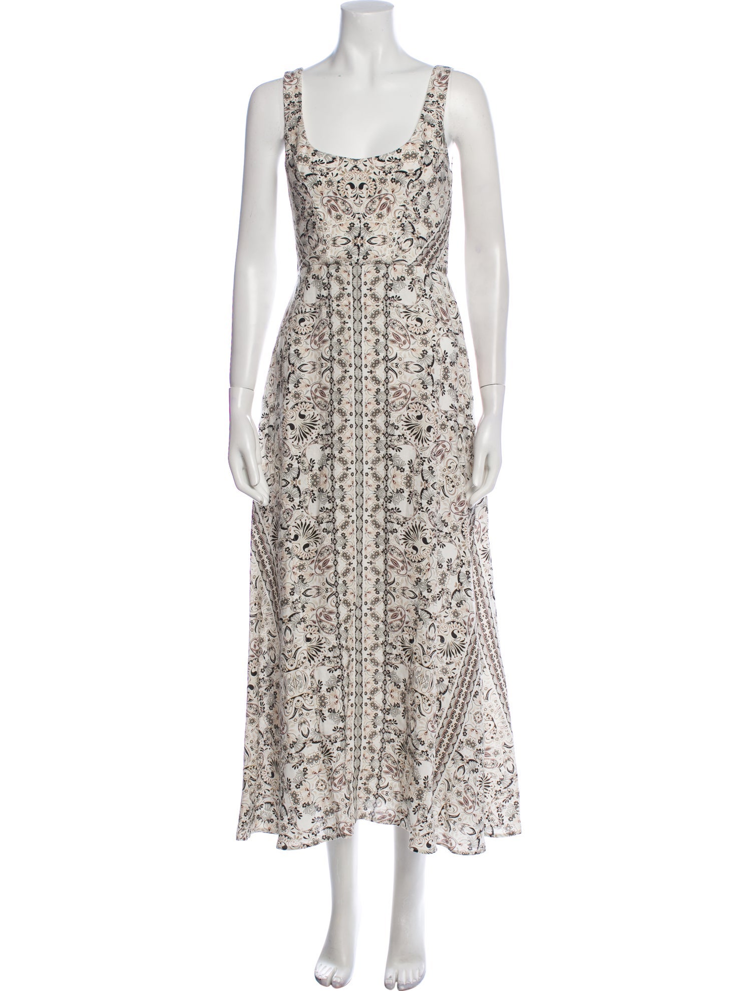 Intermix Paisley Print Long Dress - Neutrals Dresses, Clothing - WIX40125 |  The RealReal