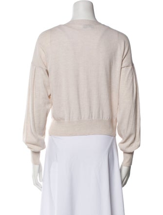 Intermix Plunge Neckline Sweater