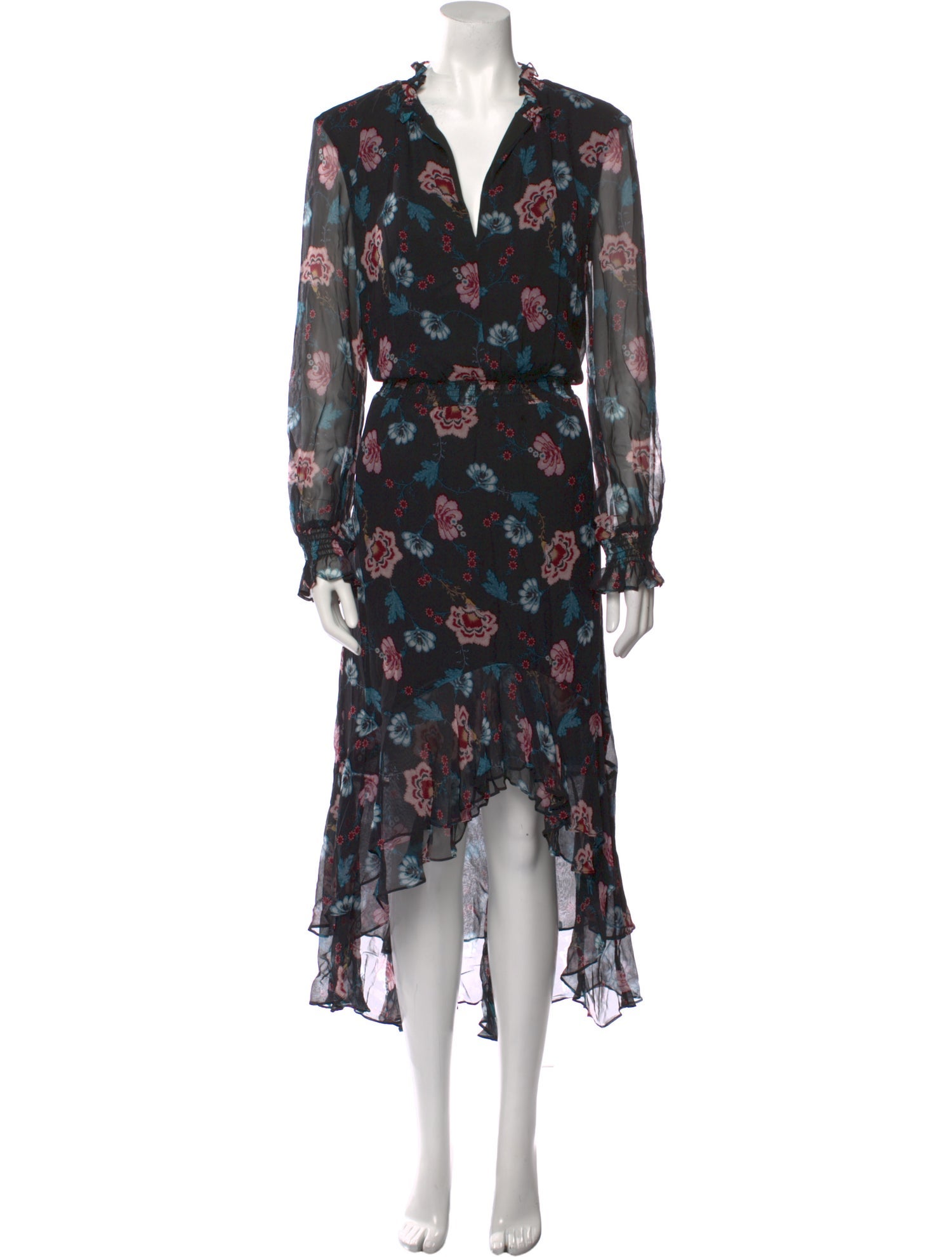 Intermix Silk Long Dress