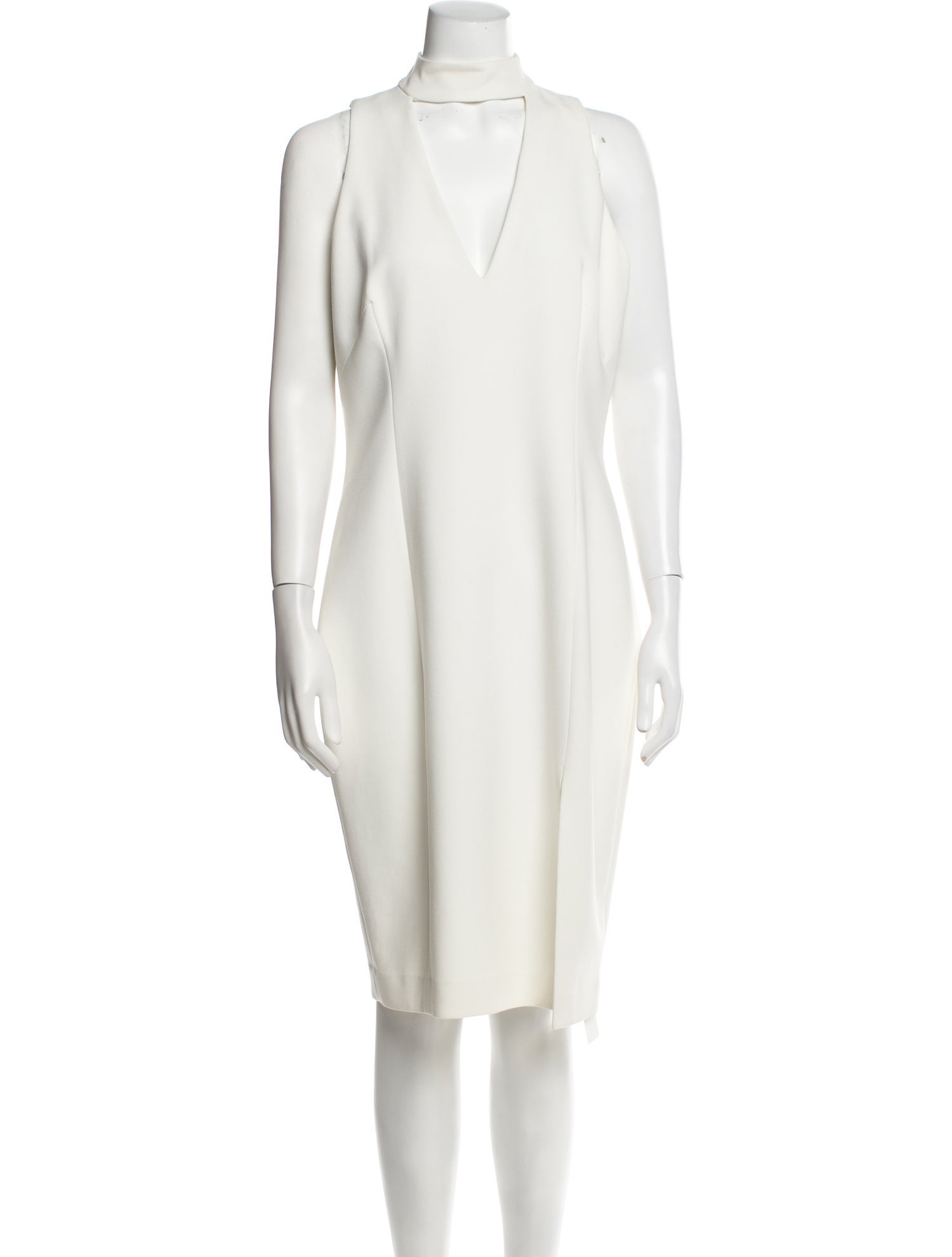 Intermix Mock Neck Midi Length Dress