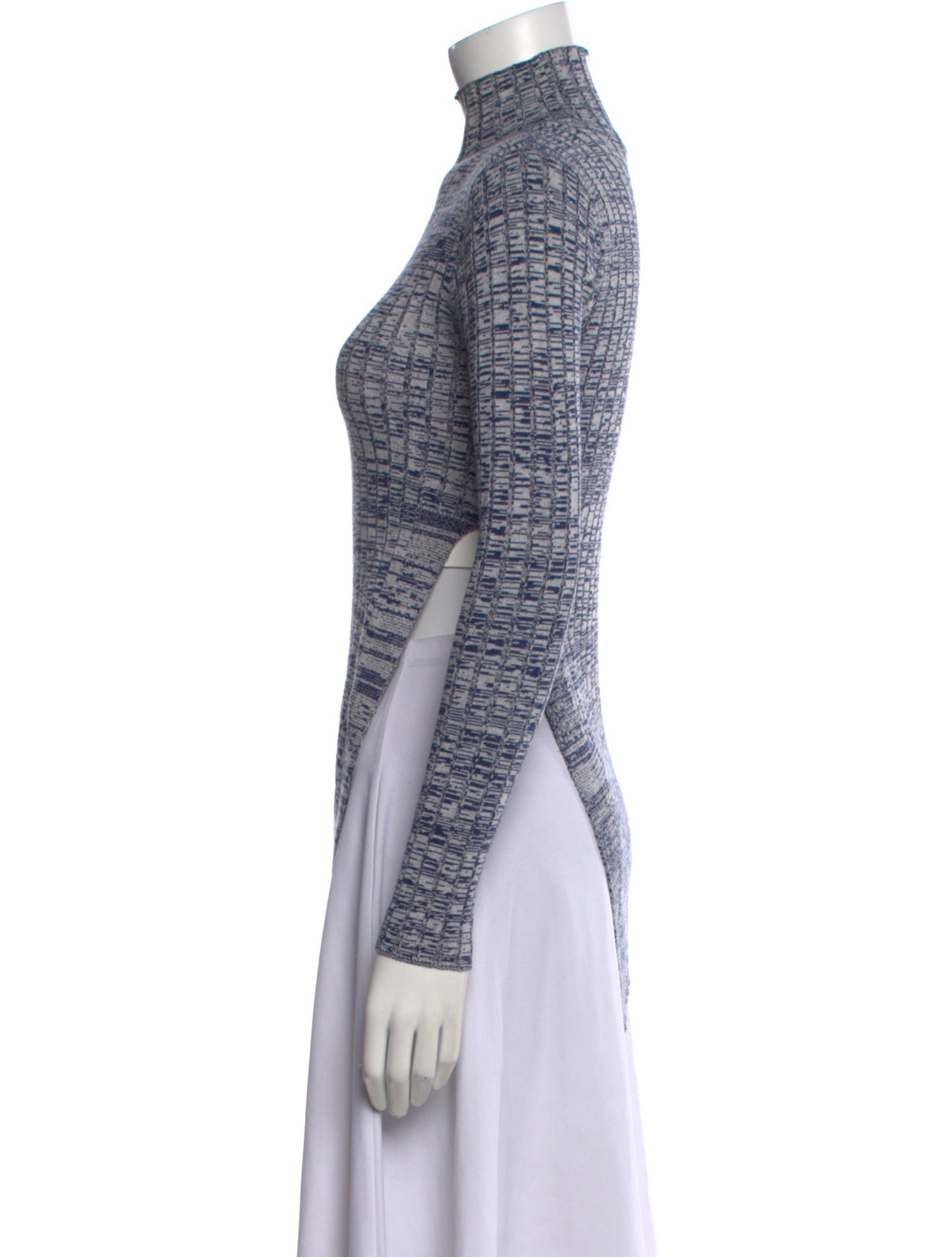 Intermix Striped Turtleneck Sweater