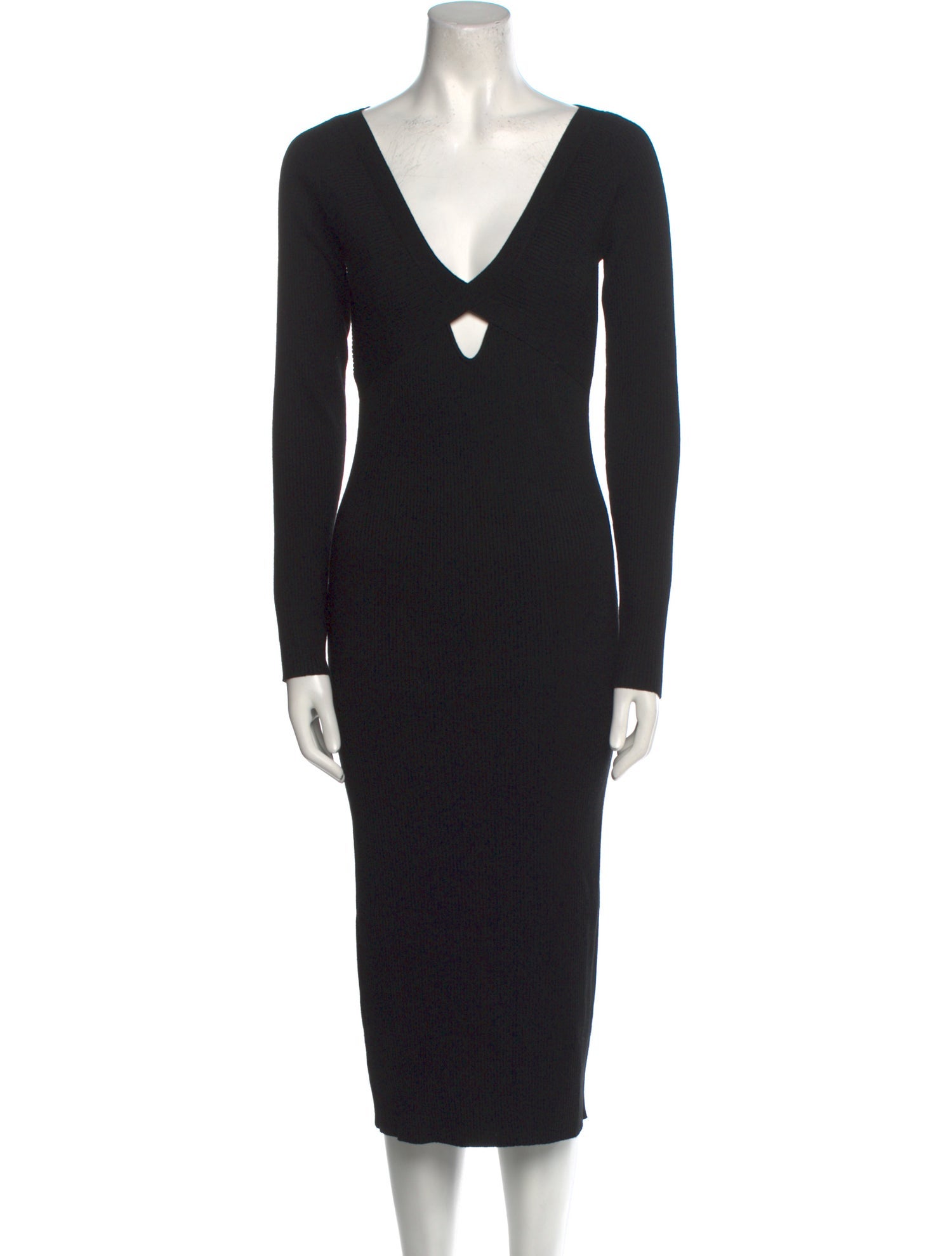 Intermix V-Neck Midi Length Dress