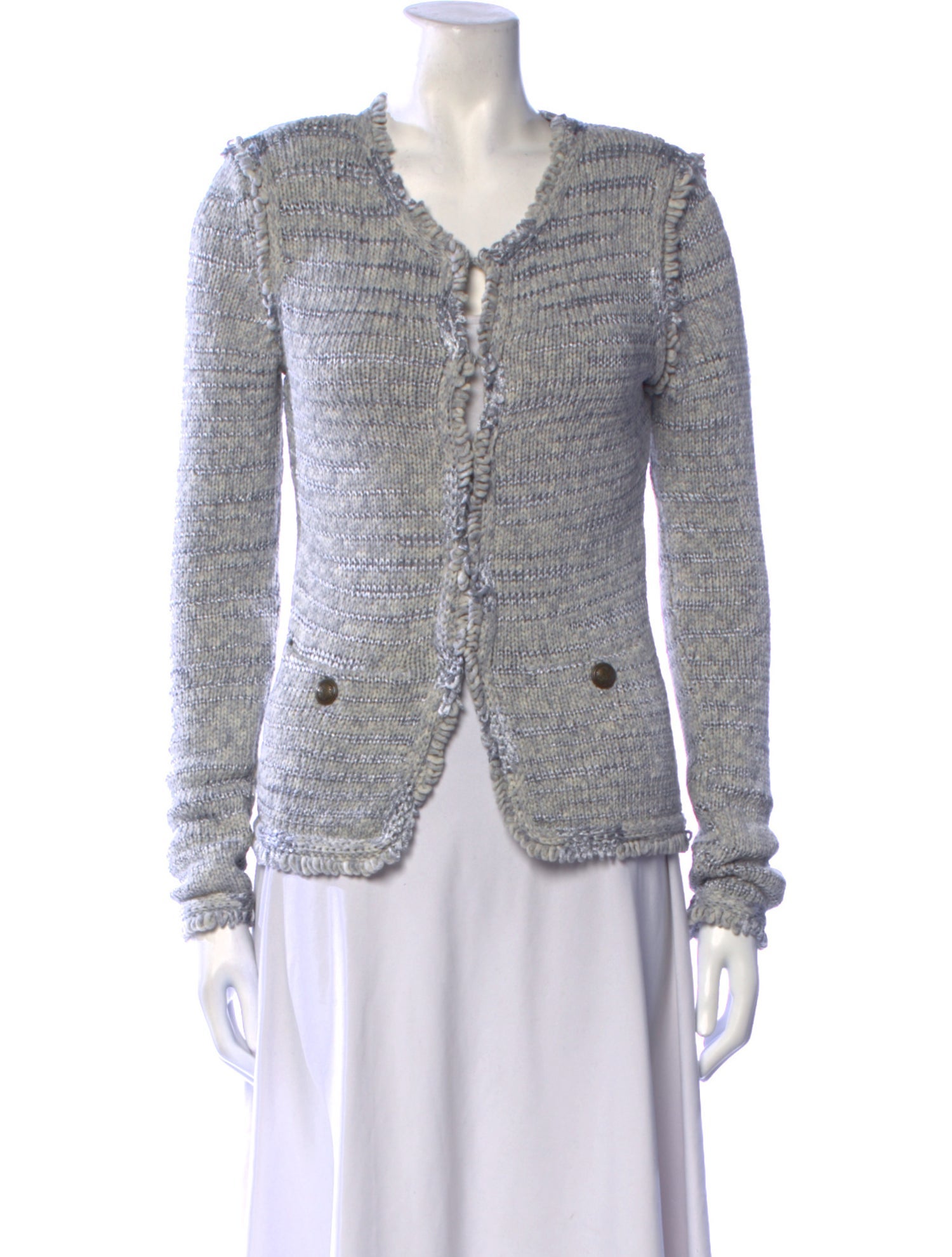 Intermix V-Neck Sweater