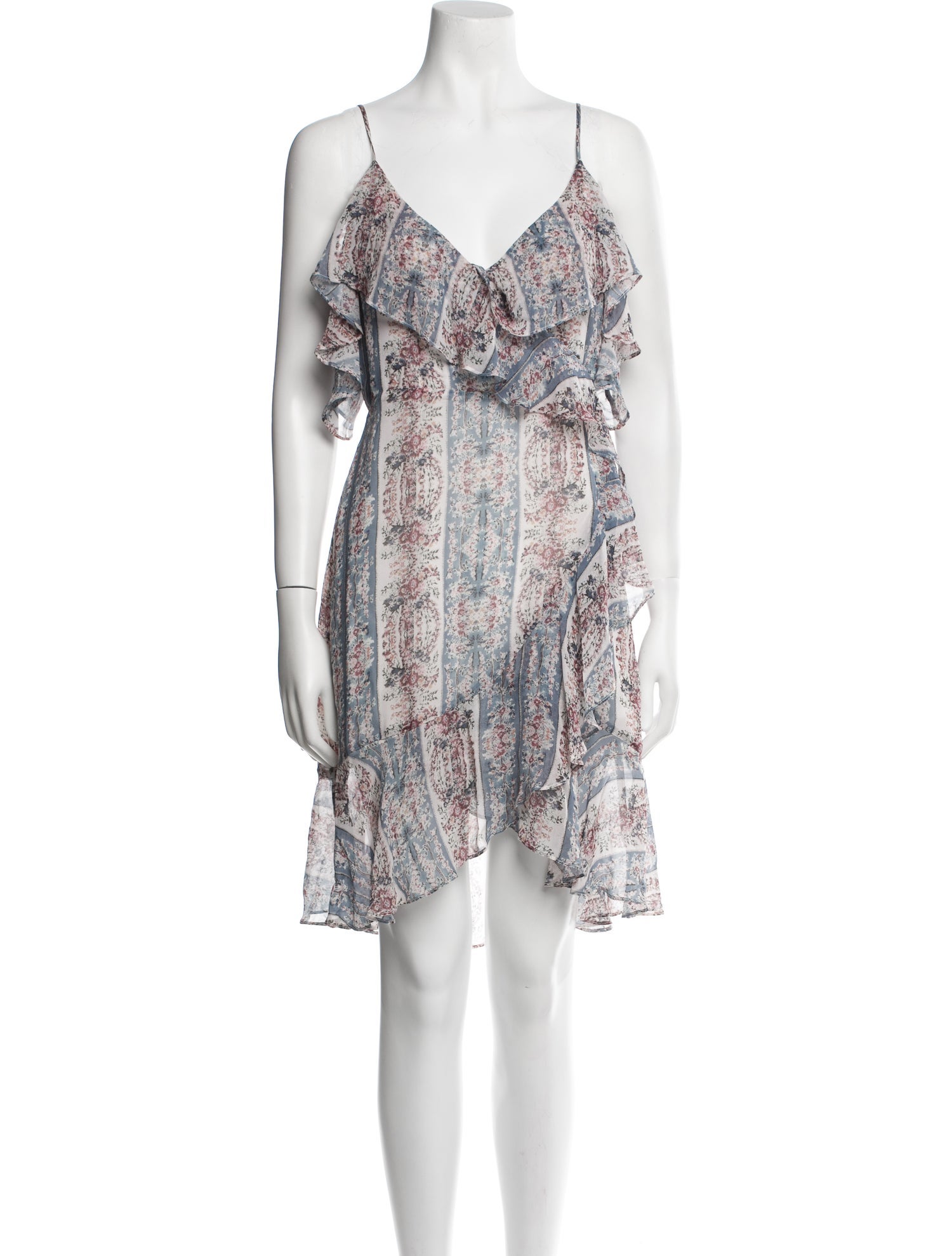 Intermix Silk Knee-Length Dress