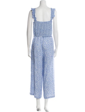 Intermix Printed Square Neckline Jumpsuit