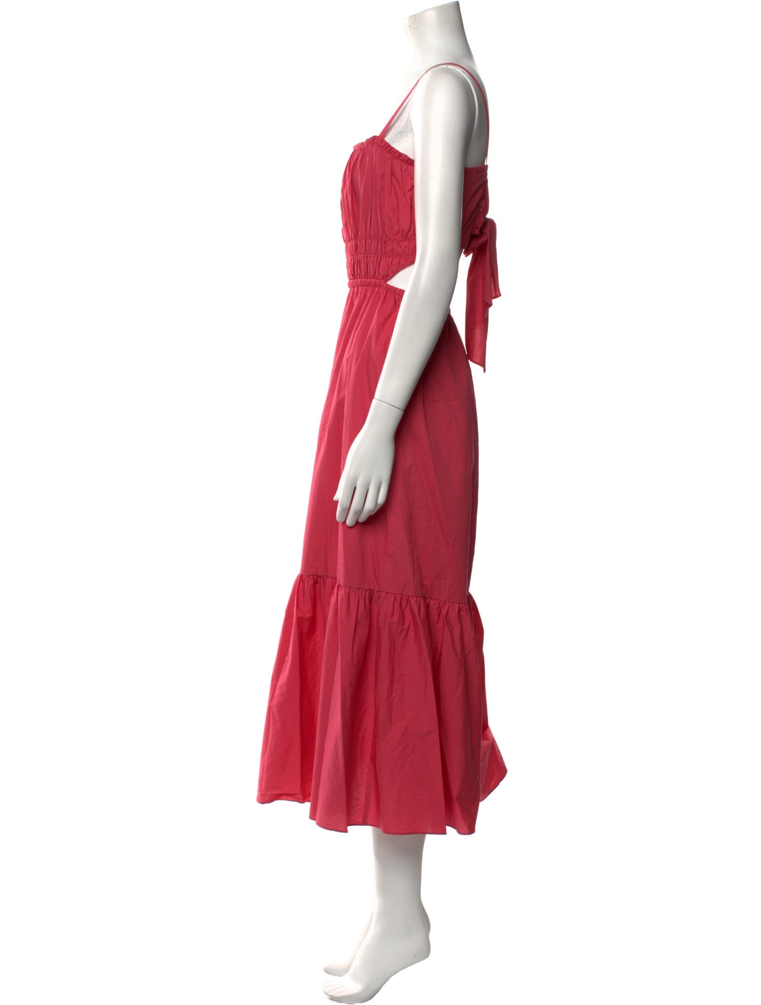 Intermix Square Neckline Long Dress - Pink Dresses, Clothing - WIX47456 |  The RealReal