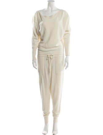 Intermix Wool Scoop Neck Jumpsuit