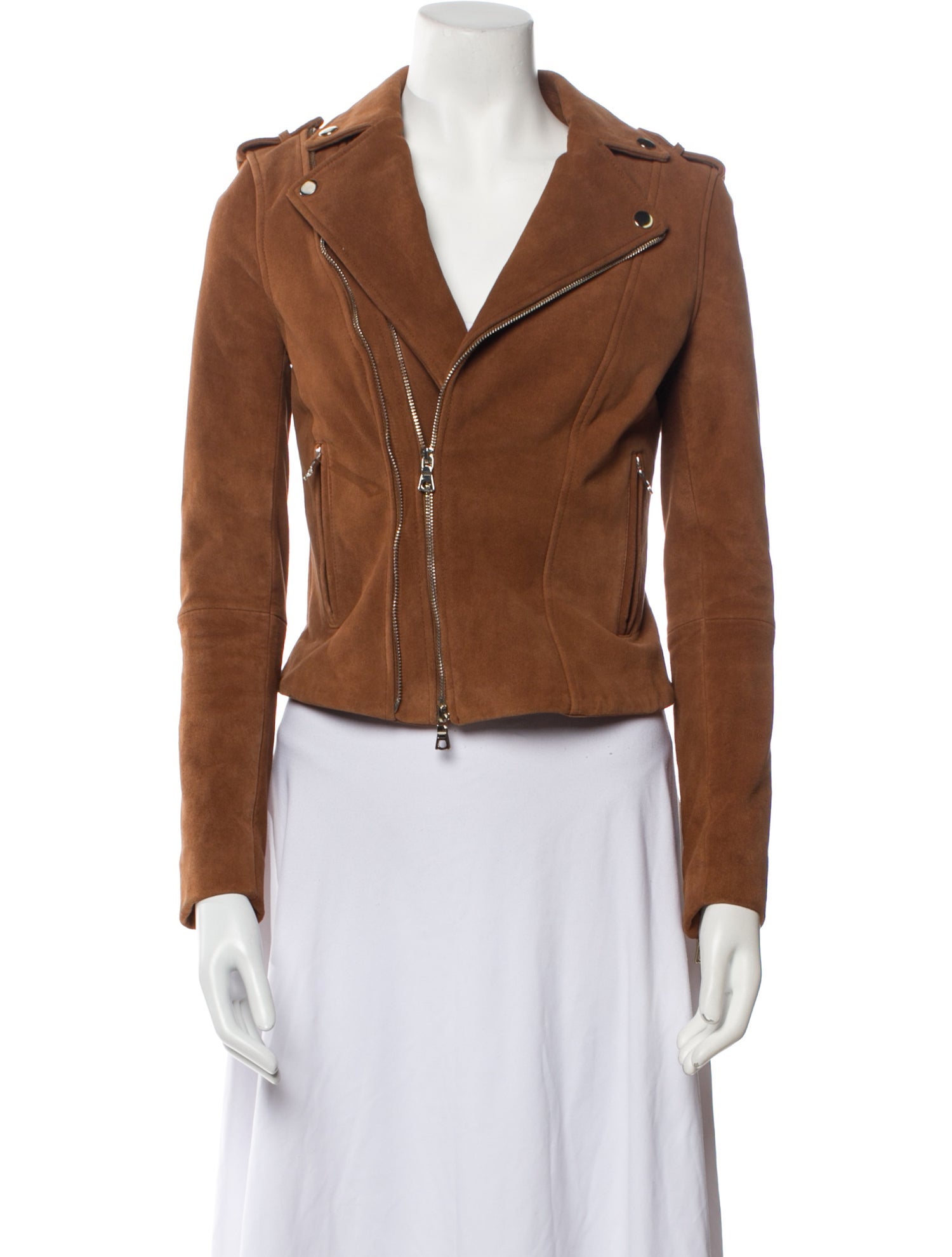 Intermix Leather Biker Jacket