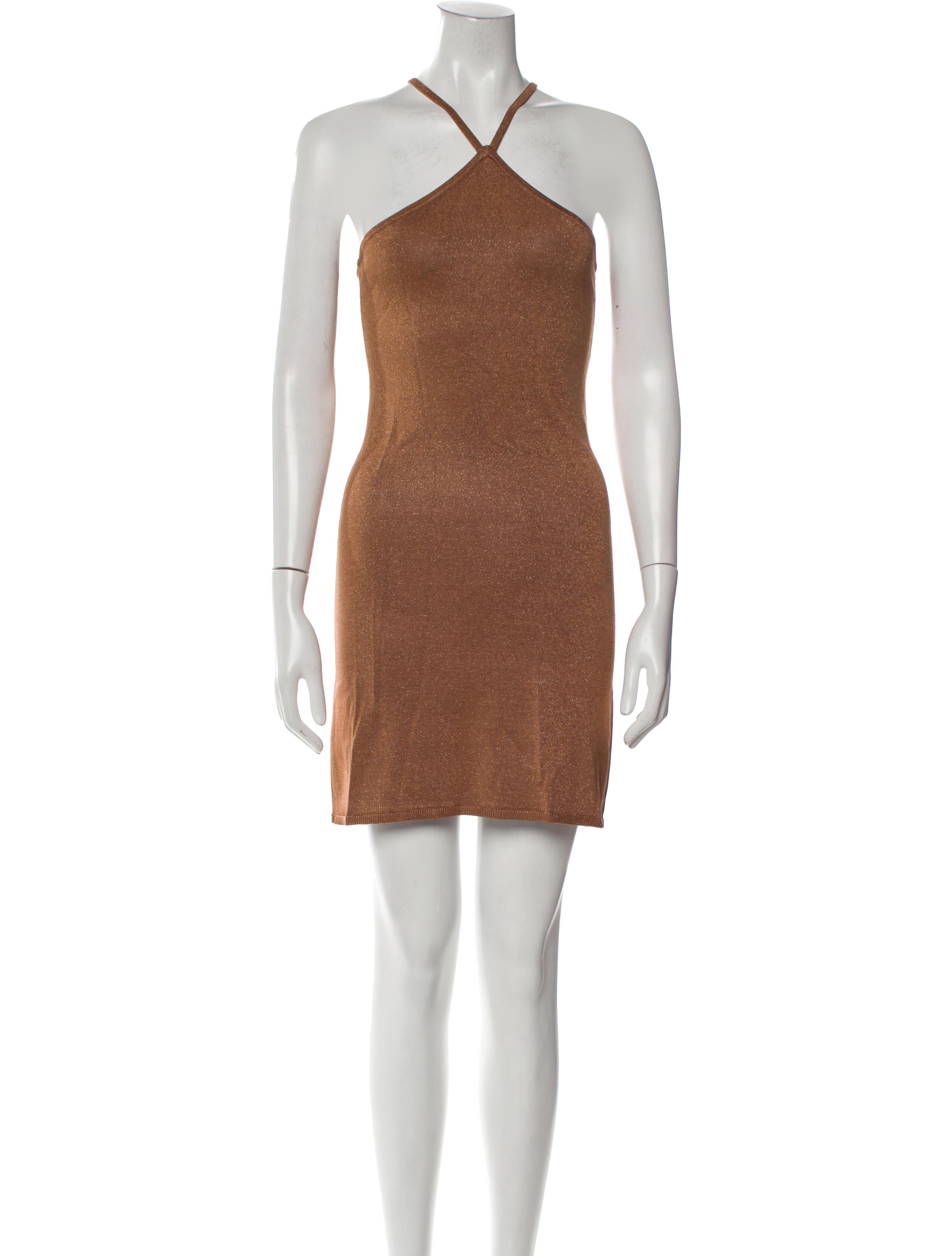 intermix mini dresses Suna Tie-Back Silk Mini Dress