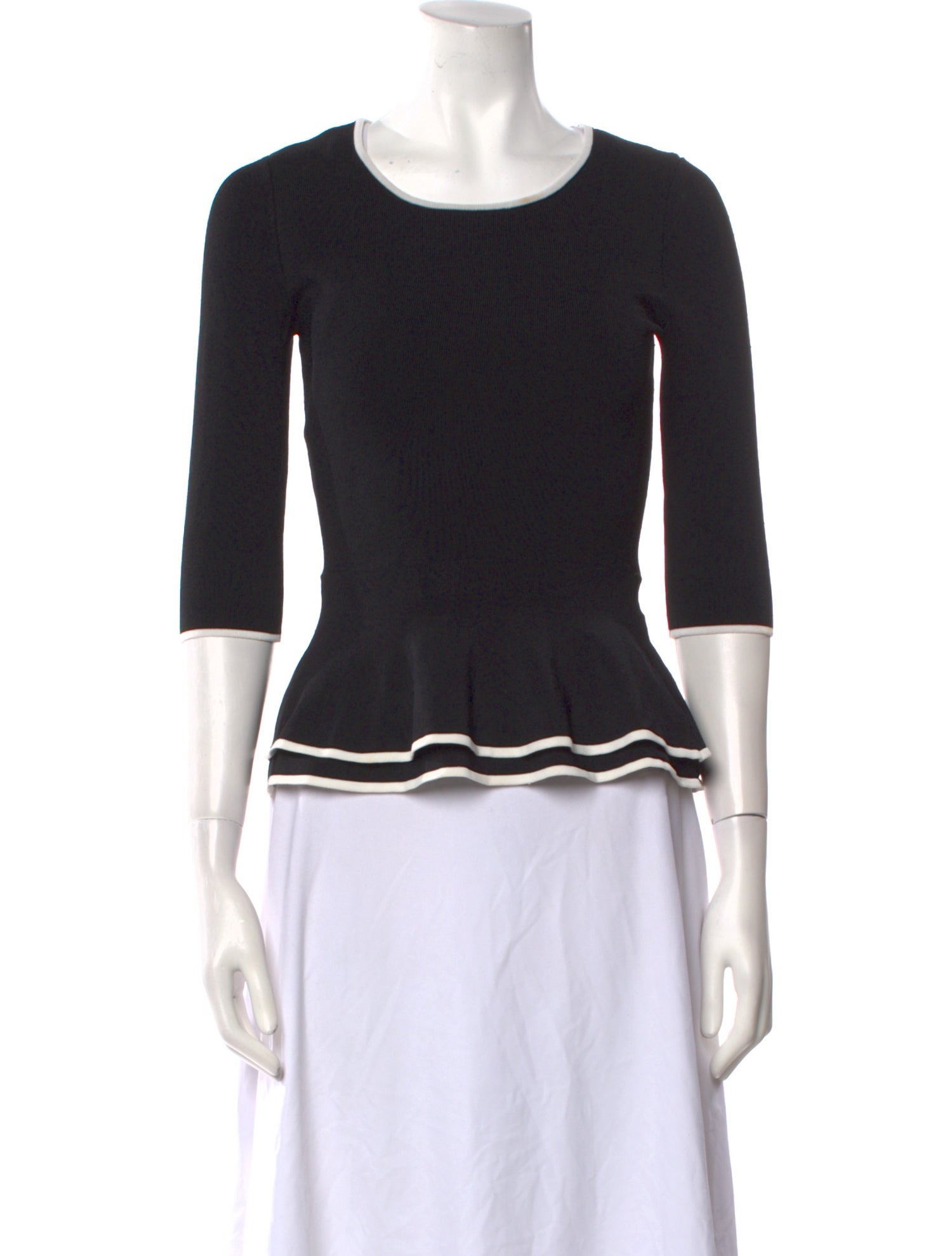 Intermix Scoop Neck Sweater