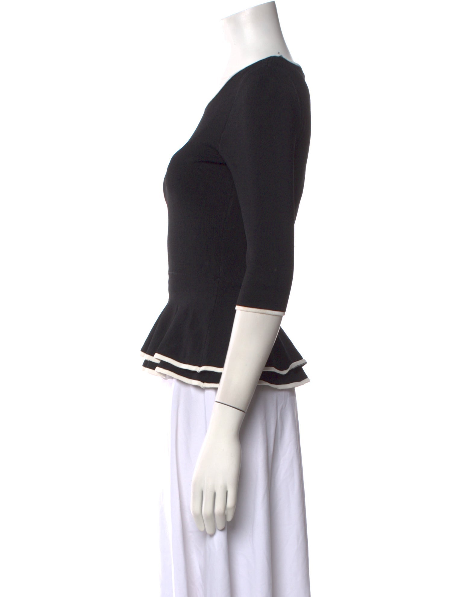 Intermix Scoop Neck Sweater