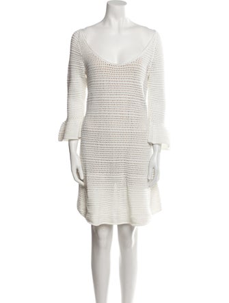 Intermix Scoop Neck Knee-Length Dress w/ Tags