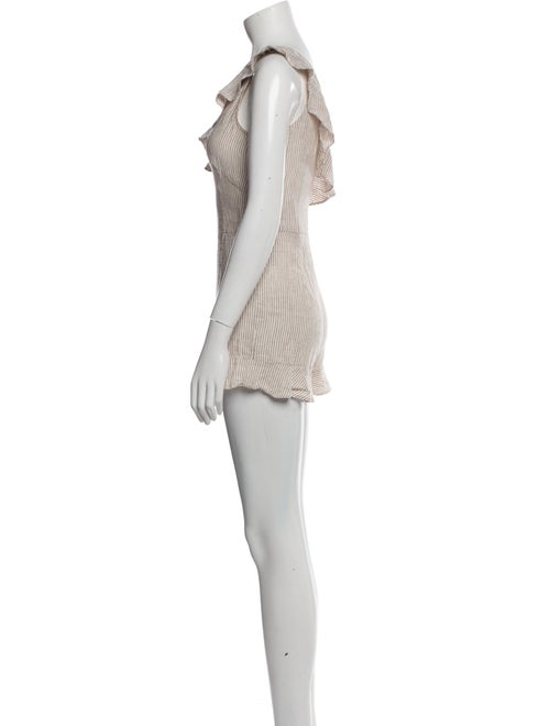 Intermix Striped One-Shoulder Romper