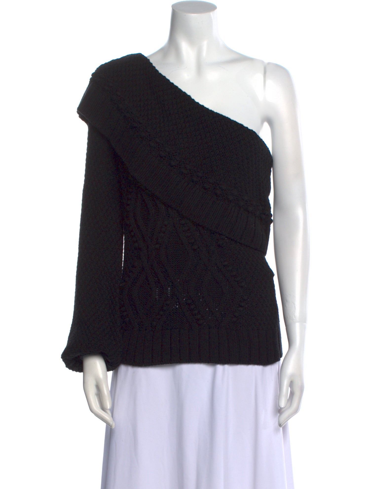 Intermix One-Shoulder Sweater