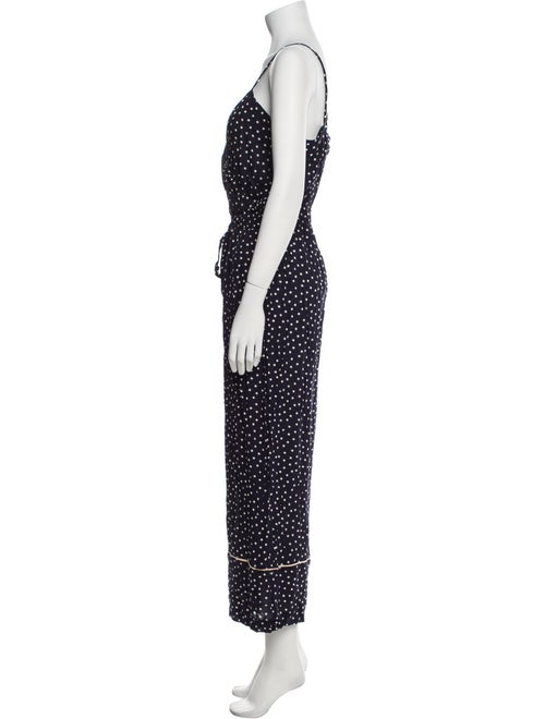 Intermix Polka Dot Print V-Neck Jumpsuit