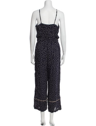 Intermix Polka Dot Print V-Neck Jumpsuit