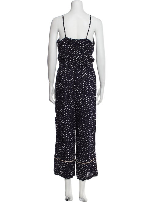 Intermix Polka Dot Print V-Neck Jumpsuit