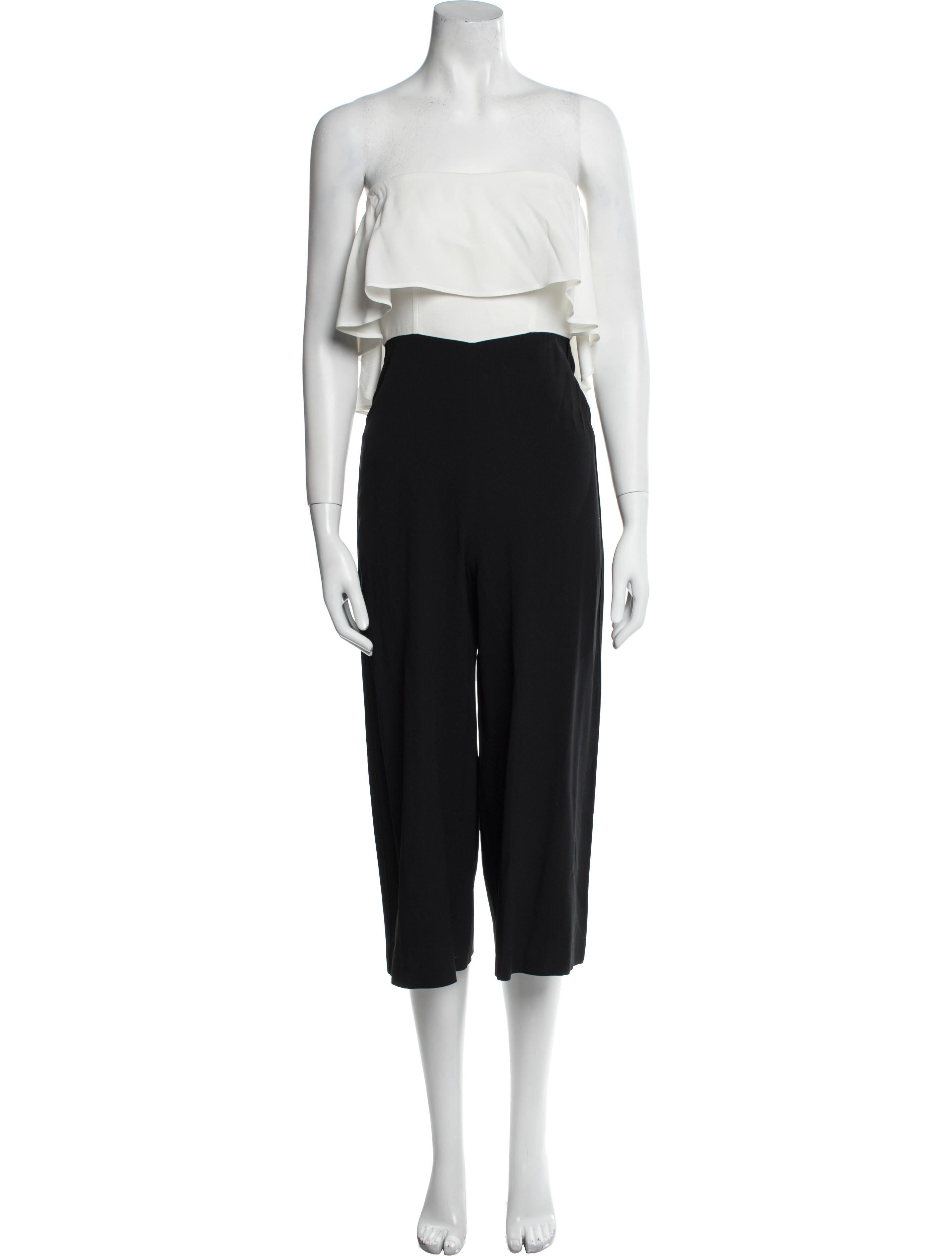 Intermix Silk Strapless Jumpsuit