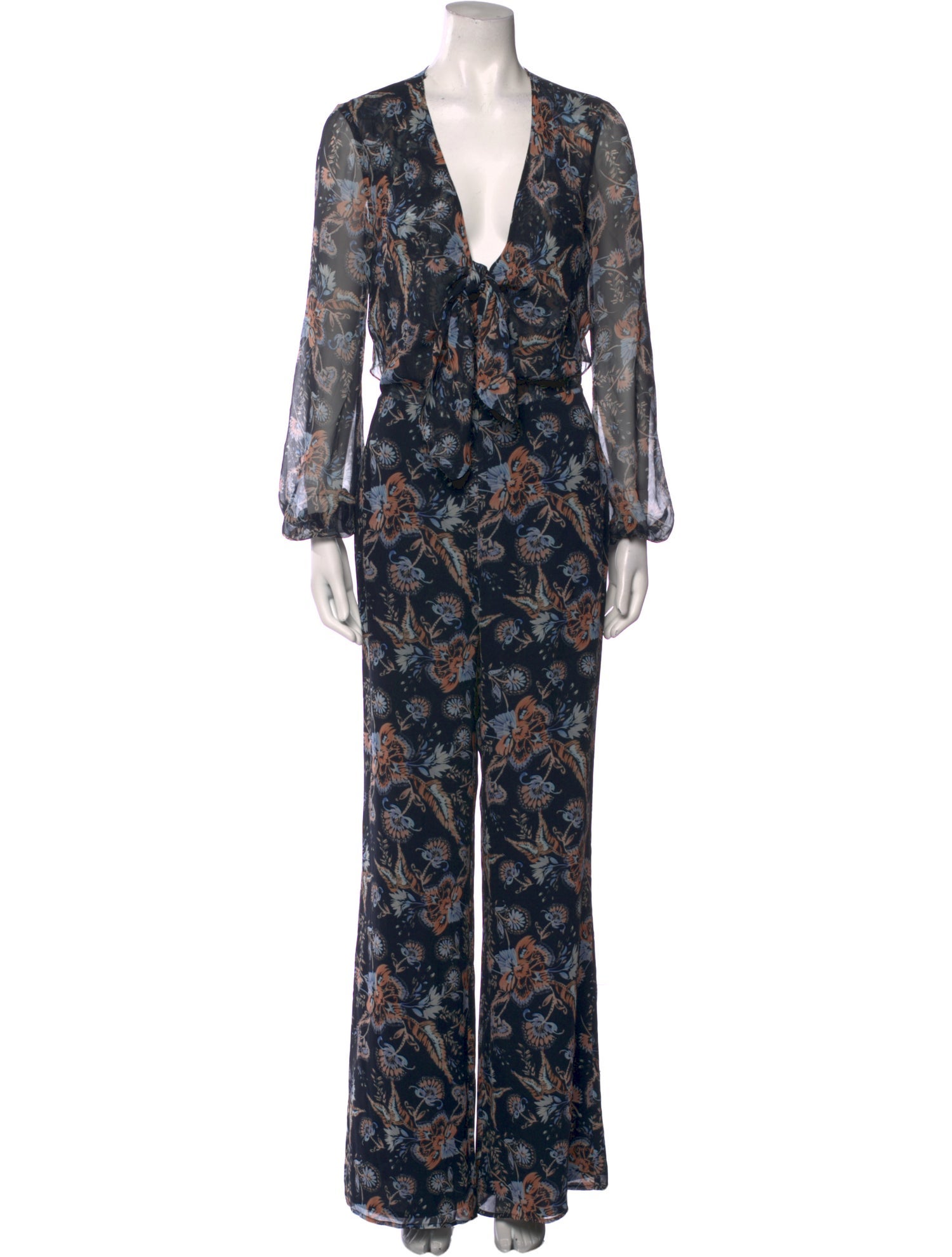 Intermix Silk Floral Print Jumpsuit