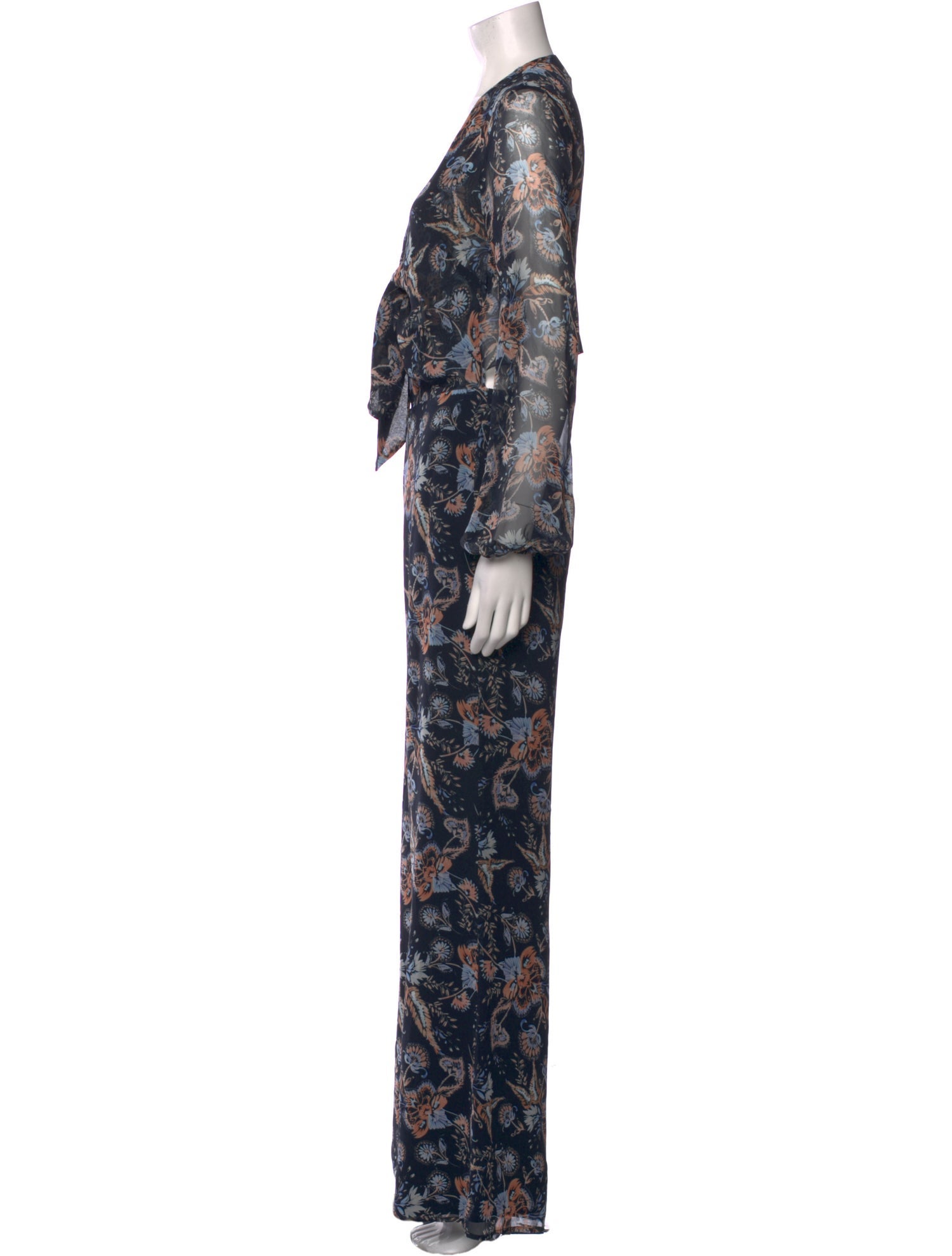 Intermix Silk Floral Print Jumpsuit
