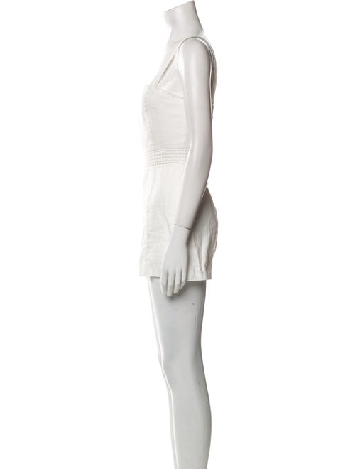 Intermix Linen Square Neckline Romper