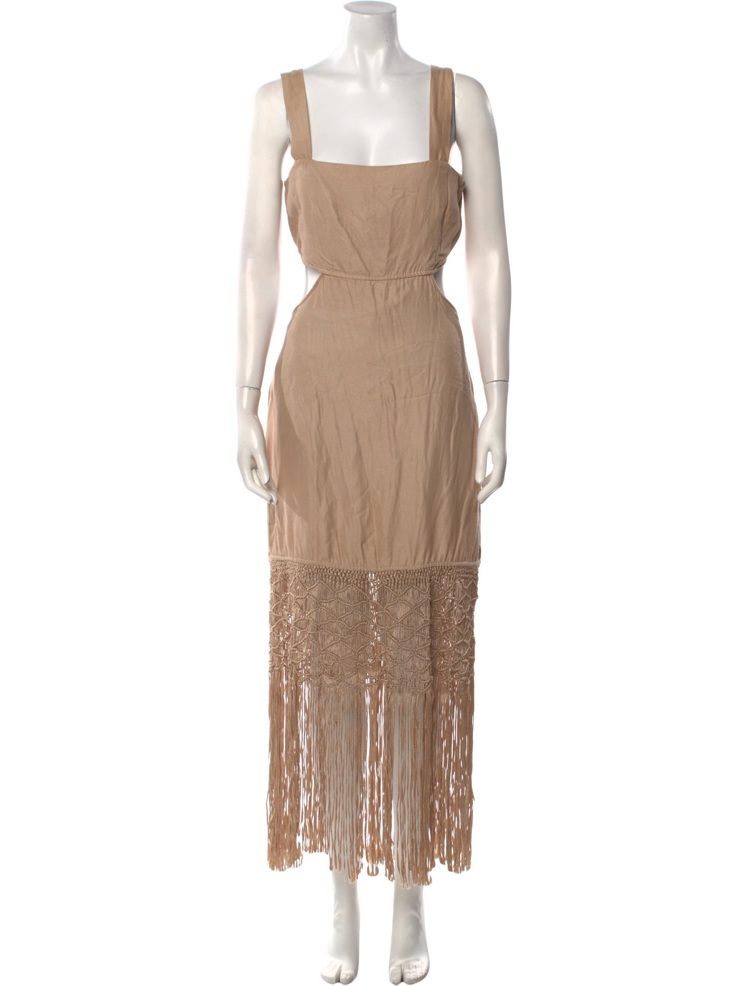 Intermix Square Neckline Long Dress