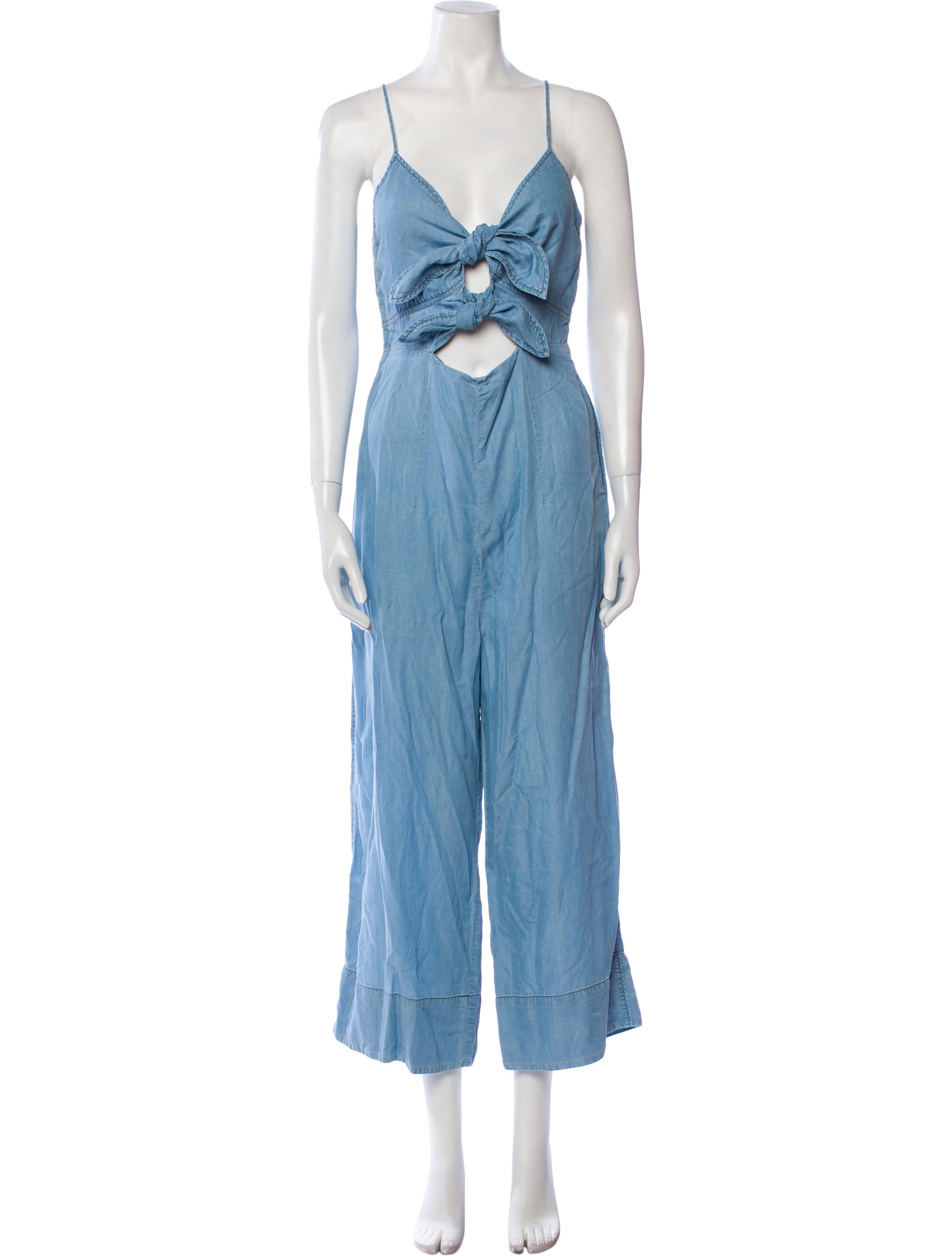 Intermix Plunge Neckline Jumpsuit