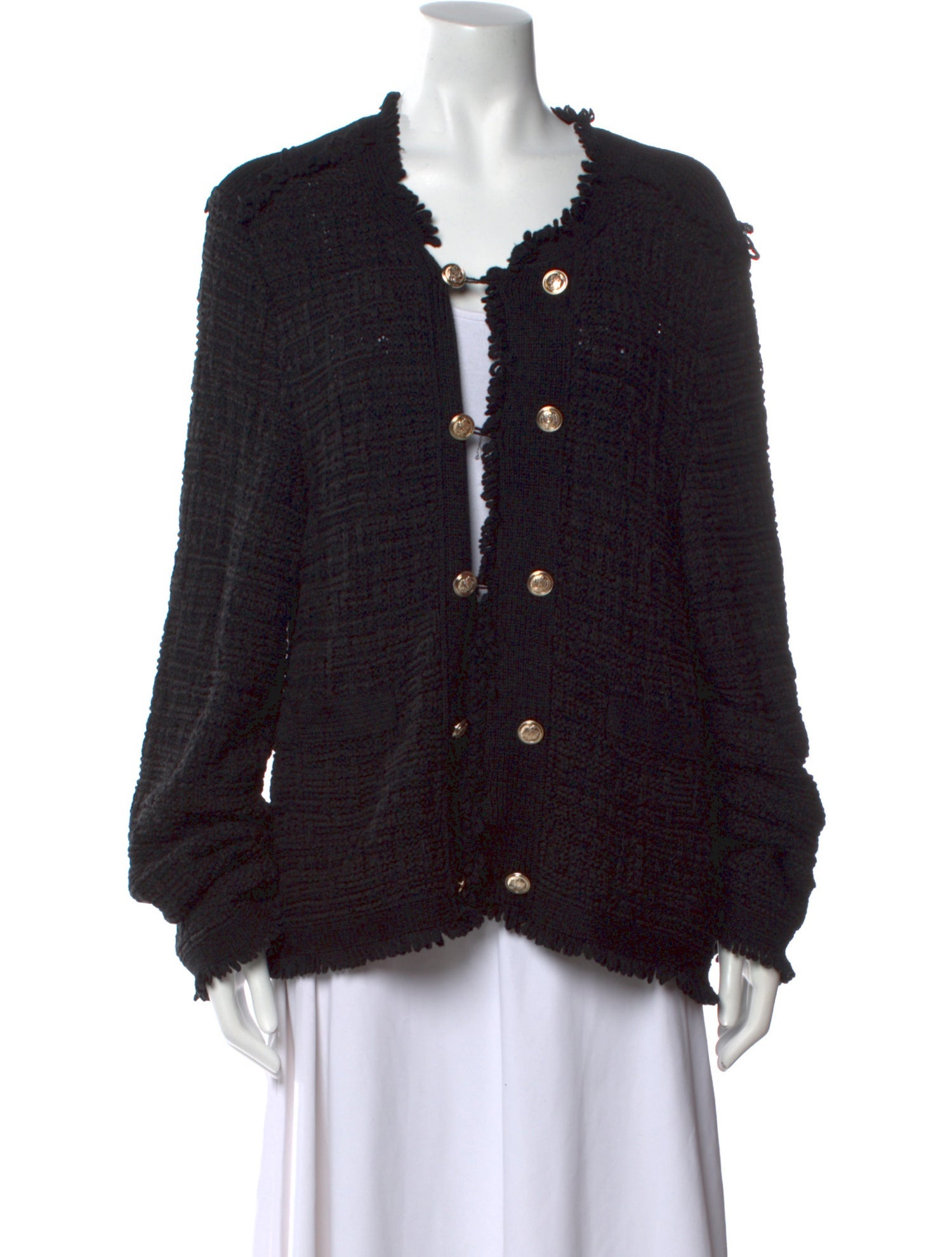 Intermix Nylon Scoop Neck Sweater