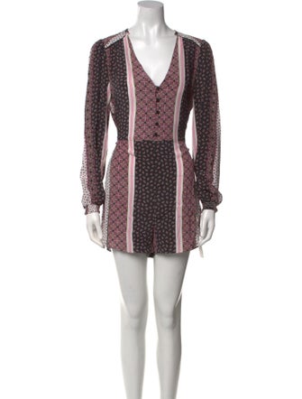 Intermix Silk Floral Print Romper