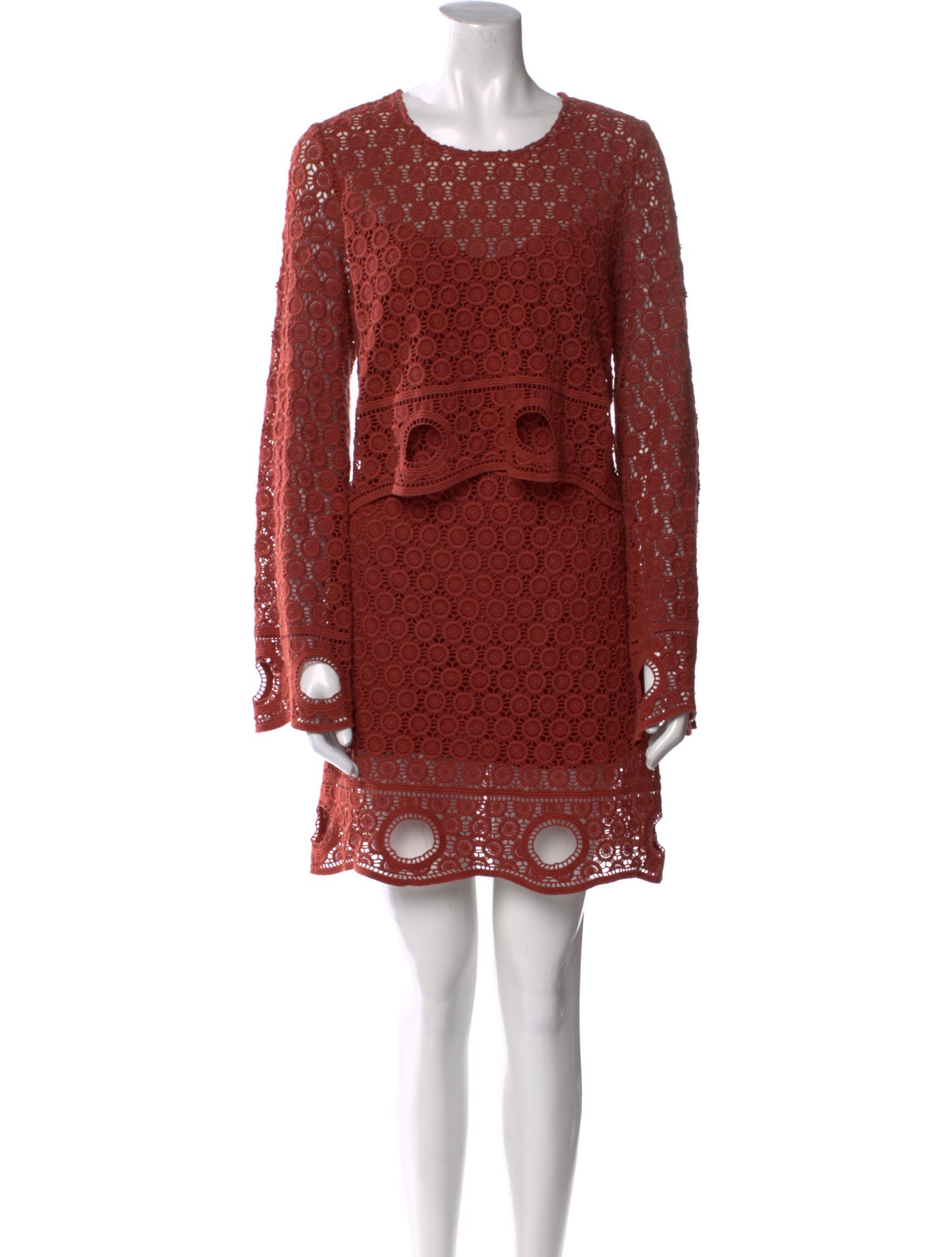 Intermix Scoop Neck Mini Dress